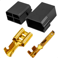 10 Pares Macho & Fêmea De Conector 4 Vias Plug Com Terminais