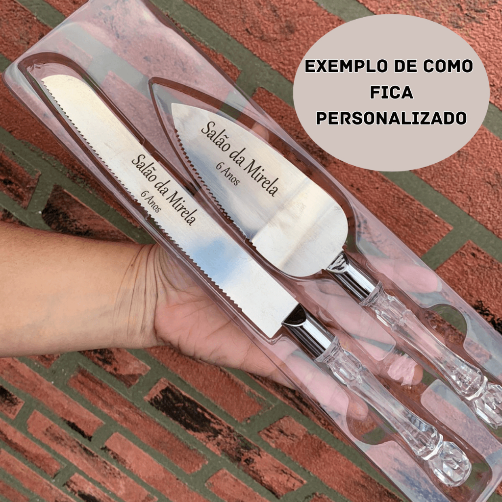 Espátula para Bolo + Faca de Pão Personalizada Presente