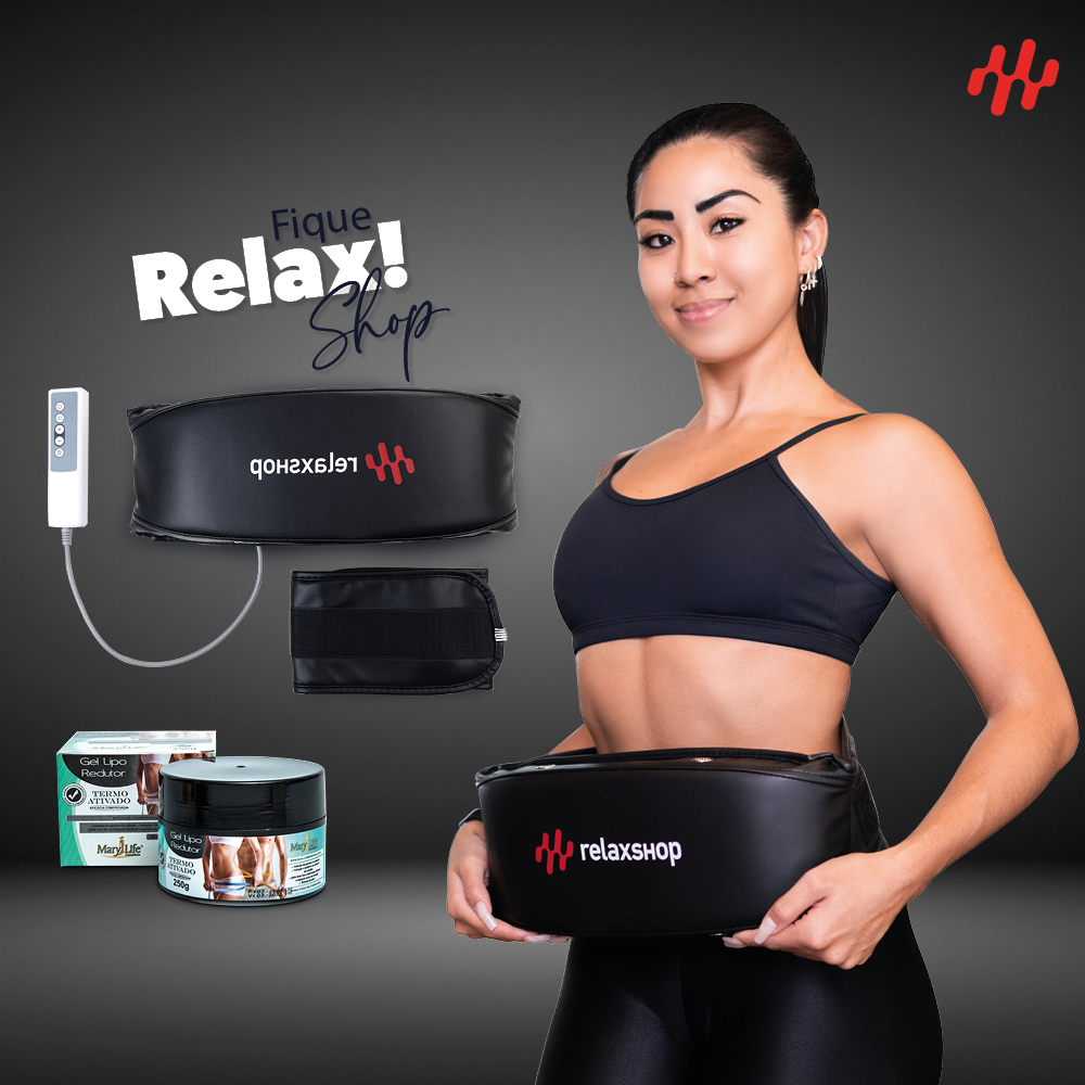 Cinta De Massagem Corporal Cinto Tonificador Abdominal Glúteo Redutor em Oferta na Shopee