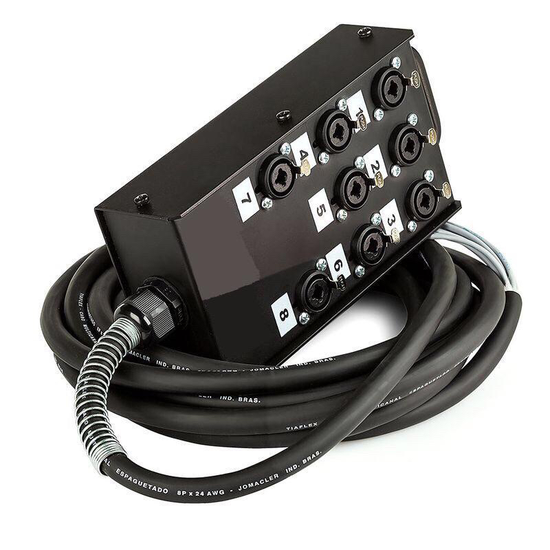 Medusa Com Multicabo 8 vias Conectores Combo - 20 Metros