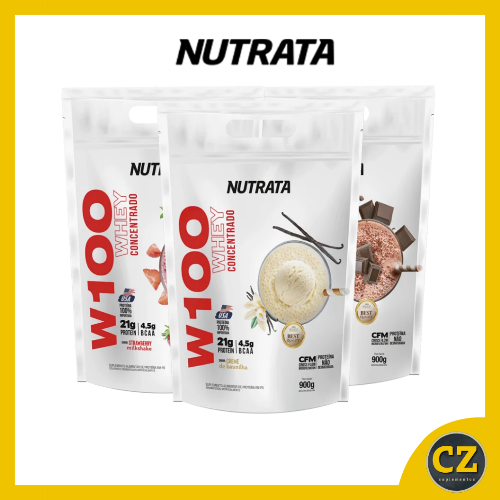 W100 Whey Protein Refil (900g) - Nutrata