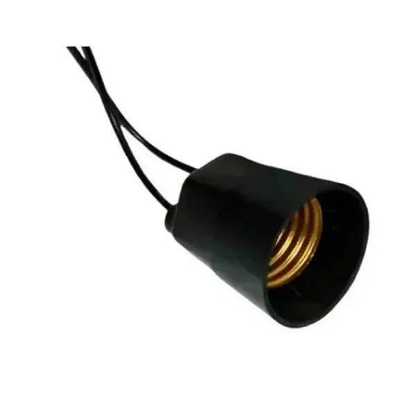 Soquete Com Rabicho Preto E27 Perlex