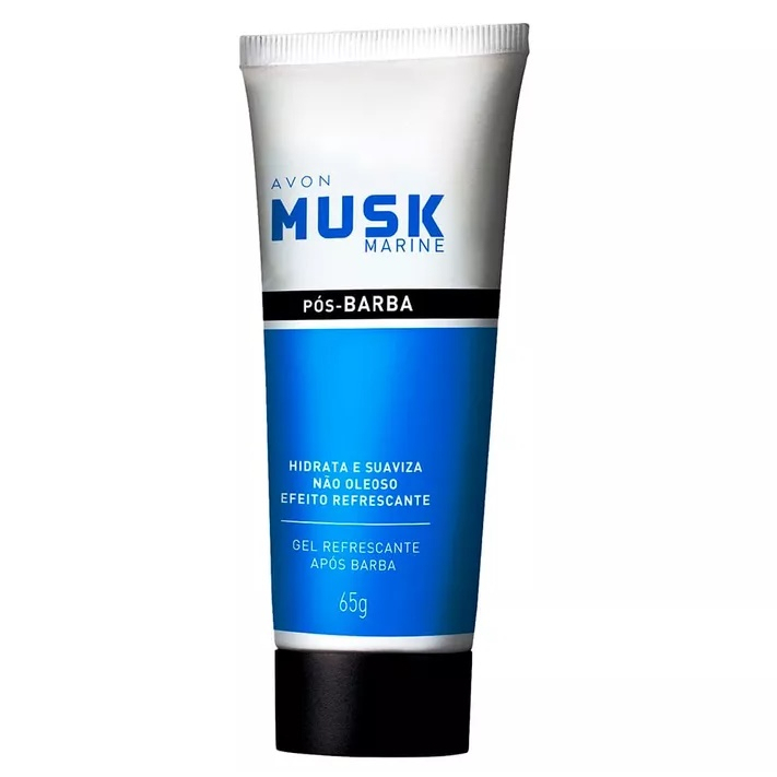 Musk Marine Gel Refrescante Pós Barba - Avon | Original