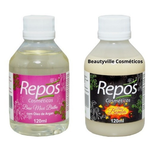 Repos Maxi Brilho 120ml + Base Crescimento e Fortalecimento Repós 120ml