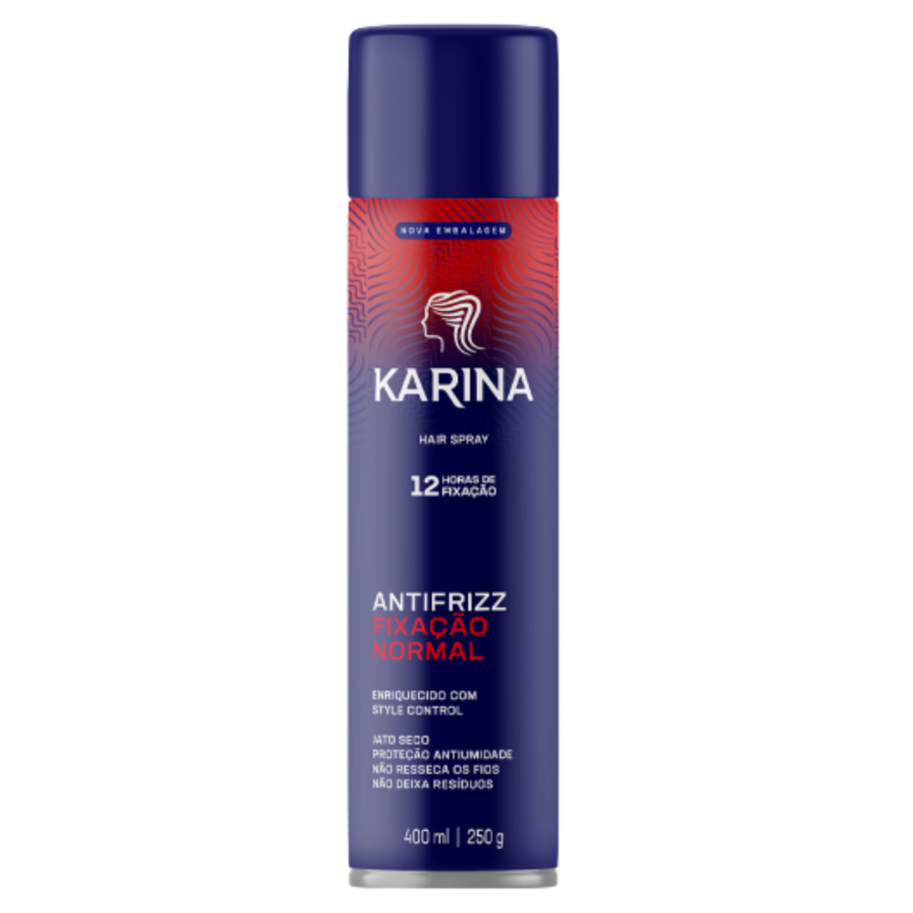 Hair Spray Karina Fixação Normal 400ml em Oferta na Shopee