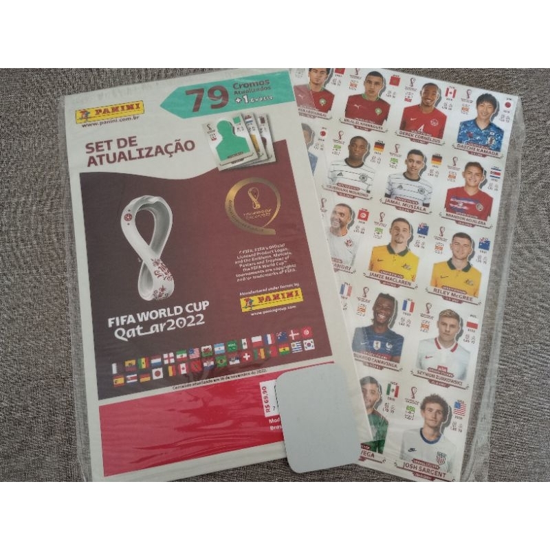 Kit atualização de figurinhas Copa 2022