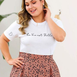 Camiseta T-shirt Feminina Blusa - La Vie Est Belle