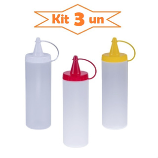 Bisnaga Maionese Ketchup Mostarda Molho Lanchonete Bar em Oferta na Shopee