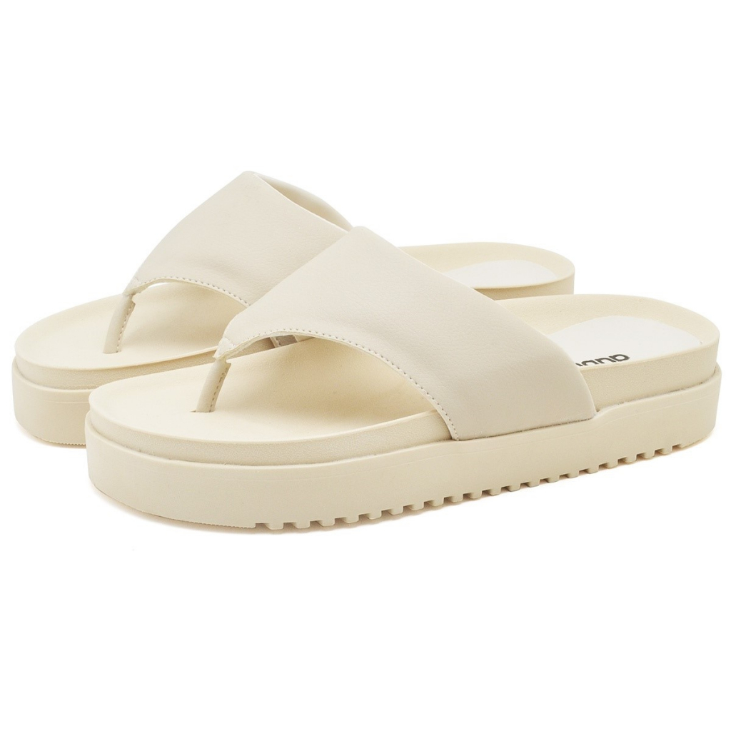 Sandalia Papete Dubuy Feminina Off White Mali 2045FG em Oferta na Shopee