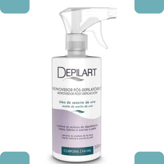 Hidratante Pós Depilação Removedor Cera Óleo Semente Uva 500ml Depilart