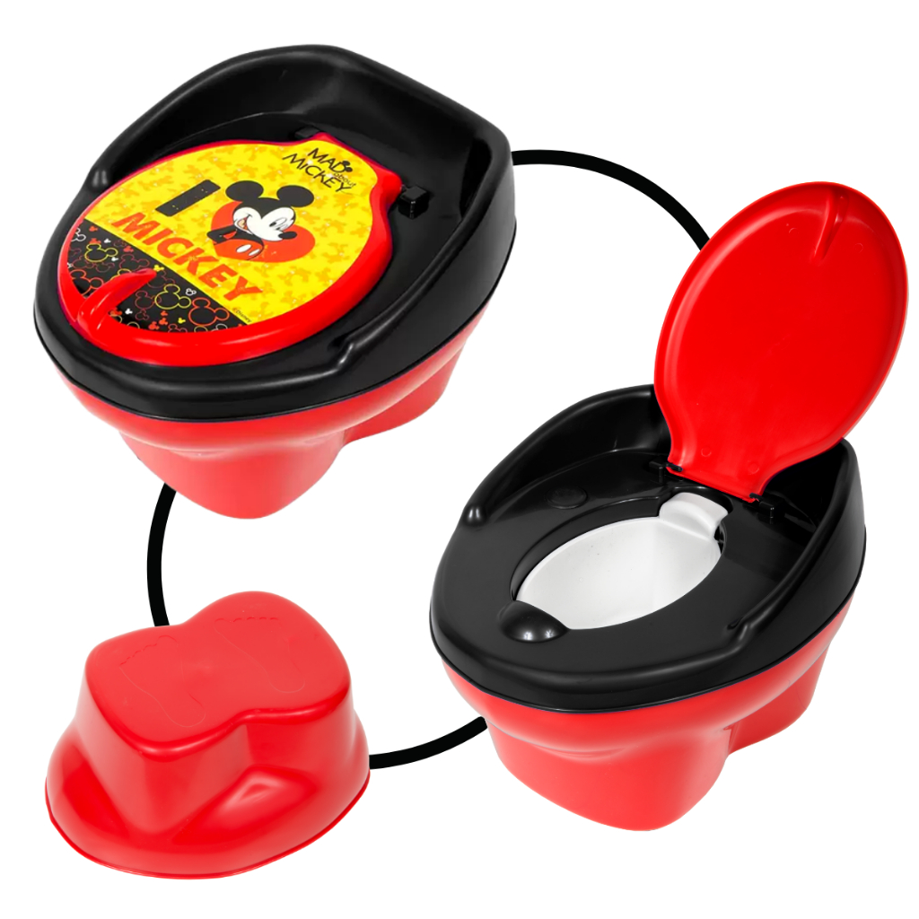 Troninho Infantil Pinico Penico Mickey Até 23 kilos Disney Brinquedos STYLL Baby Privada Privadinha Vaso Vasinho