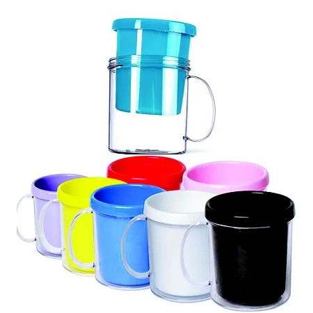 KIT 6 CANECAS caneca de acrilico para porta foto caneca lembrancinha lembrancinha festa