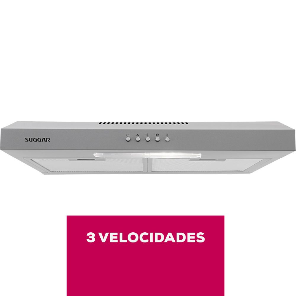 Depurador Slim Suggar 60cm 3 Velocidades Prata DPS161PR/DPS162PR - Home Appliances