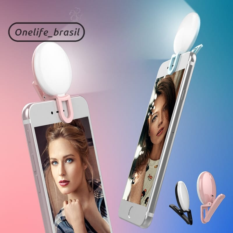 Mini Ring Light Selfie Para Celular Tabletes Ipad Portátil LED USB Mobile Phone