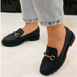 Sapato Mocassim Tratorado Beira Rio Fivela Casual - Feminino