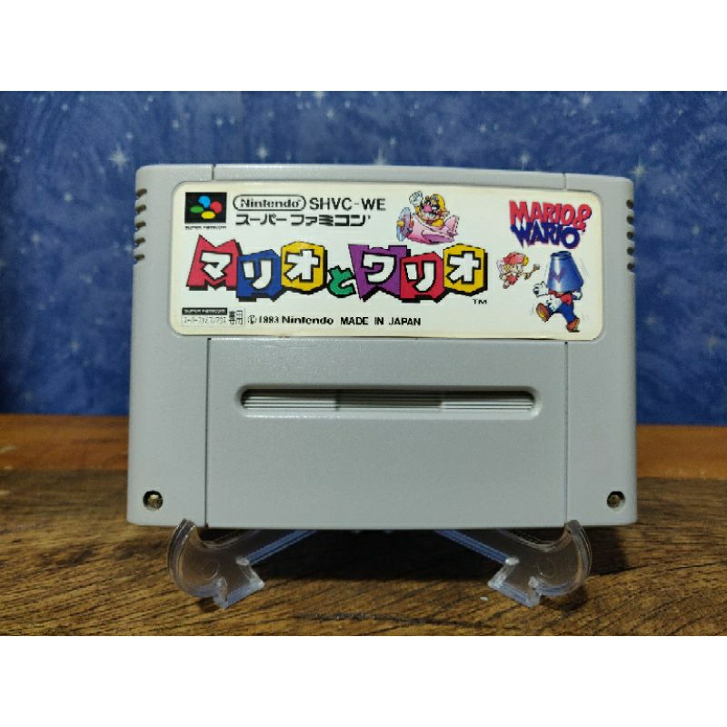 Jogo - Mario and Wario (Não acompanha o mouse) -  Nintendo super famicom snes