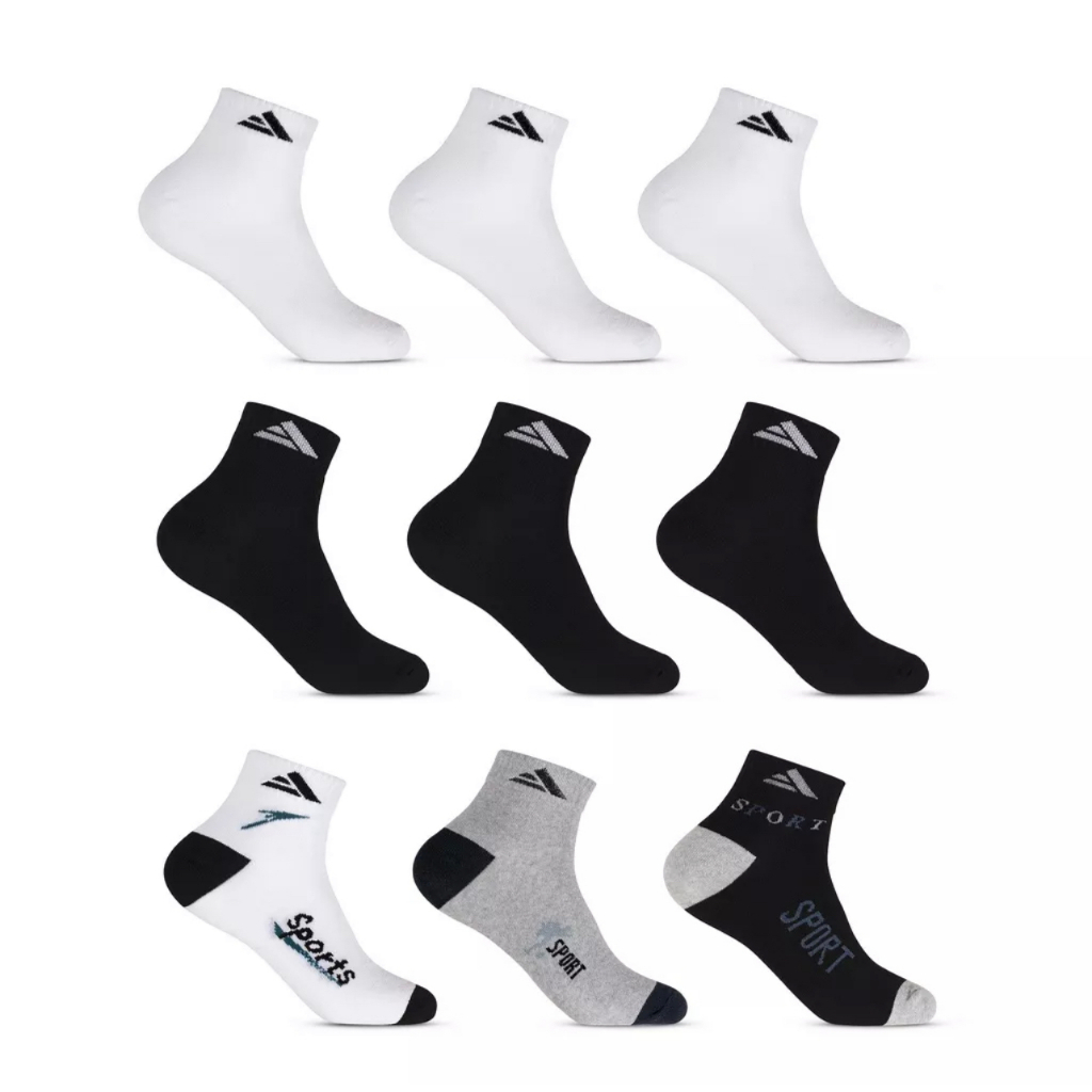 Kit 12 Meias Cano Curto Soquete Masculina