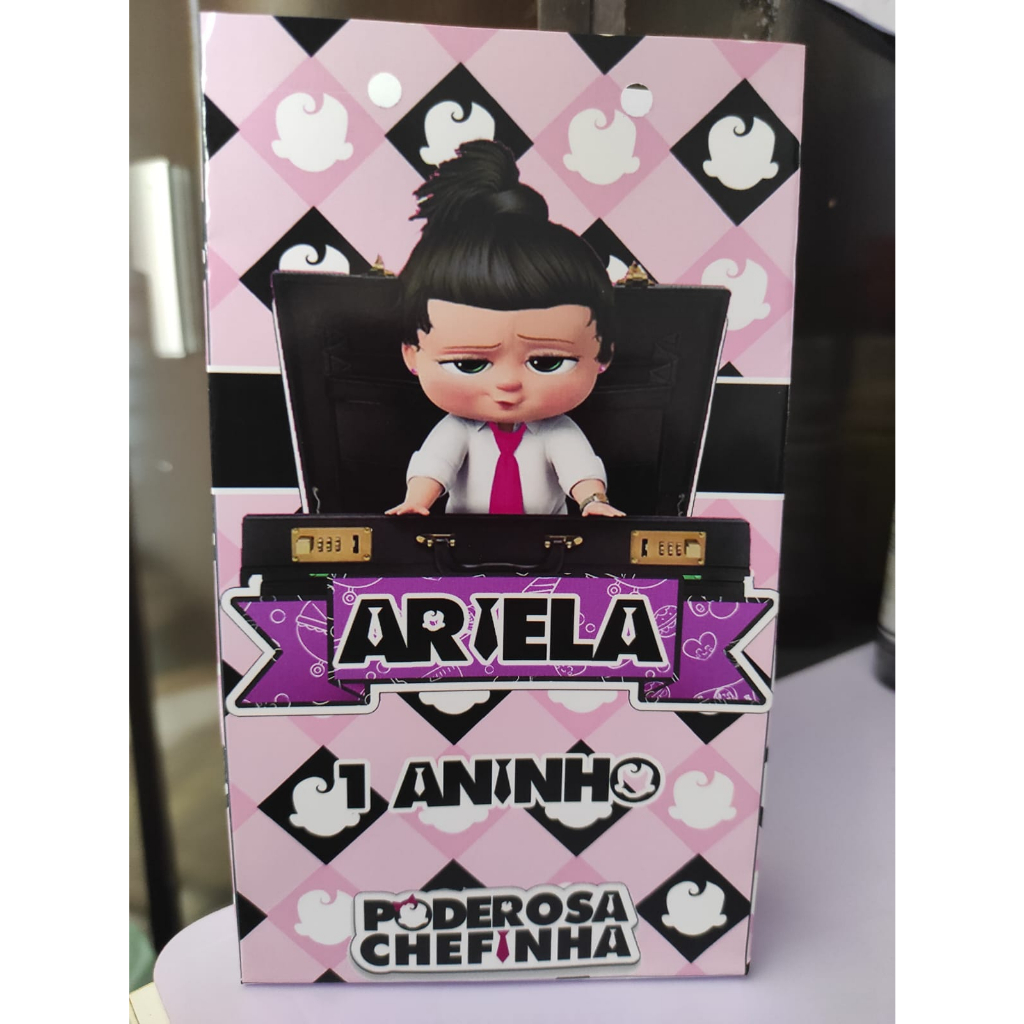 20 mini sacolinha surpresa 10x18 lembrancinha aniversário poderosa chefinha personalizado