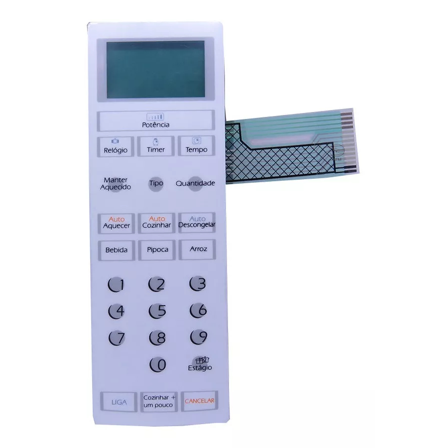 Membrana Micro-ondas Teclado P/ Brastemp Bmu27a S/ Dourar