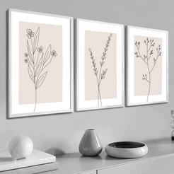 Quadro Decorativo Moldura Minimalista Sala Quarto Moderno Grande