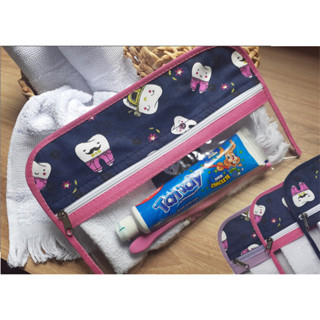 kit higiene porta escova e creme dental impermeável