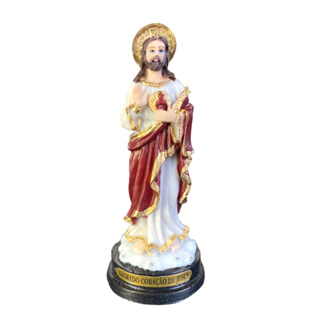 Imagem  Sagrado Coração de Jesus  11x4,5cm- Resina- Ref:12024 em Oferta na Shopee