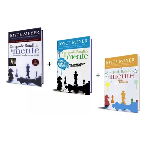 Kit Joyce Meyer Campo de Batalha da Mente + Adolescentes + Crianças Kit Joyce Meyer Campo de Batalha da Mente + Adolescentes + Crianças