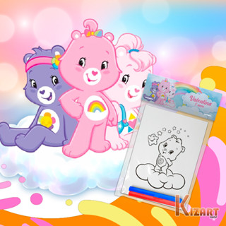 Kit Colorir Giz De Cera Lembrancinha Festa Infantil Personalizado Ursinhos Carinhosos Outros