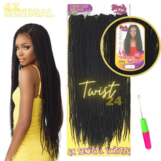 Cabelo Sintético 4x Senegal Twist 60cm 300gr