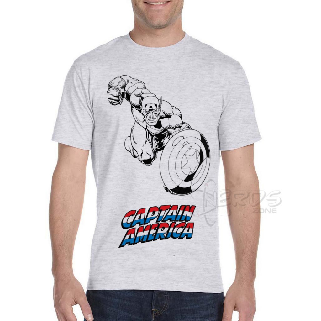 Camiseta, Camisa e Babylook Comics Hq Vintage Capitão América Vingadores HQ Clássico Quadrinhos Rf14