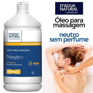 Óleo Corporal Para Massagem Profissional Neutro Sem Perfume 1L D