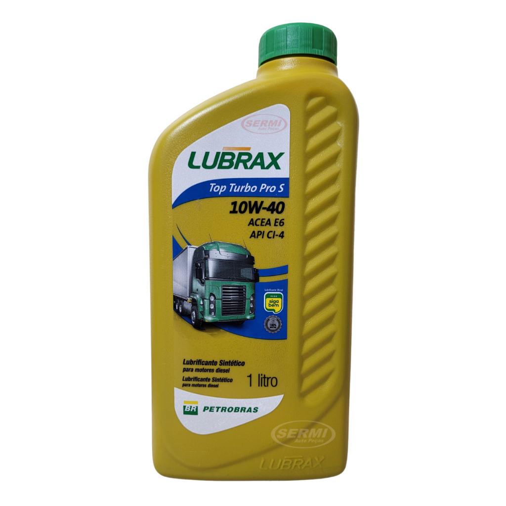 Óleo Lubrificante Motor Diesel Lubrax Top Turbo Pro S 10W40 Sintetico 1 Litro em Oferta na Shopee