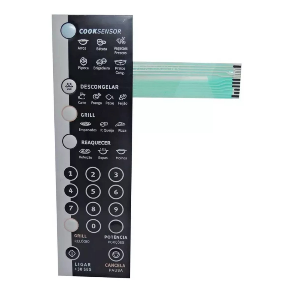 Membrana Teclado Forno Microondas Electrolux Me30x Me 30x