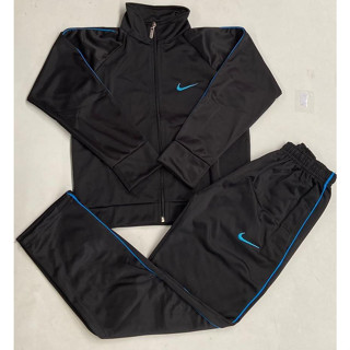 Conjunto Nike Abrigo de Frio Masculino Infantil Inverno Juvenil Calça + Casaco Moletom Veste 2 ao 12 Anos Novidade