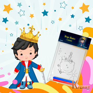 Kit Colorir Giz De Cera Lembrancinha Festa Infantil Personalizado Pequeno Principe Outros em Oferta na Shopee