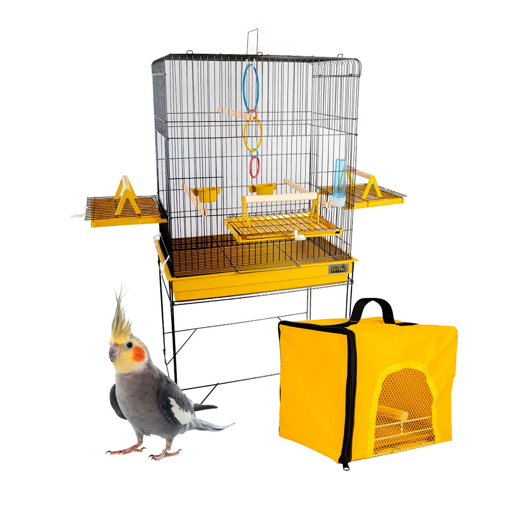 Gaiola Calopsita viveiro + bolsa triplex confort