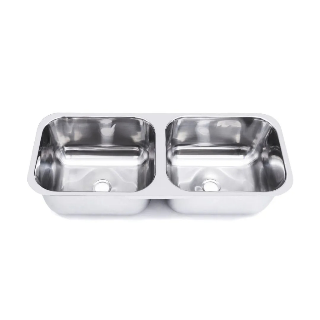 Cuba aço inox dupla industrial 50x40x20 (Polida) - Tecnocuba