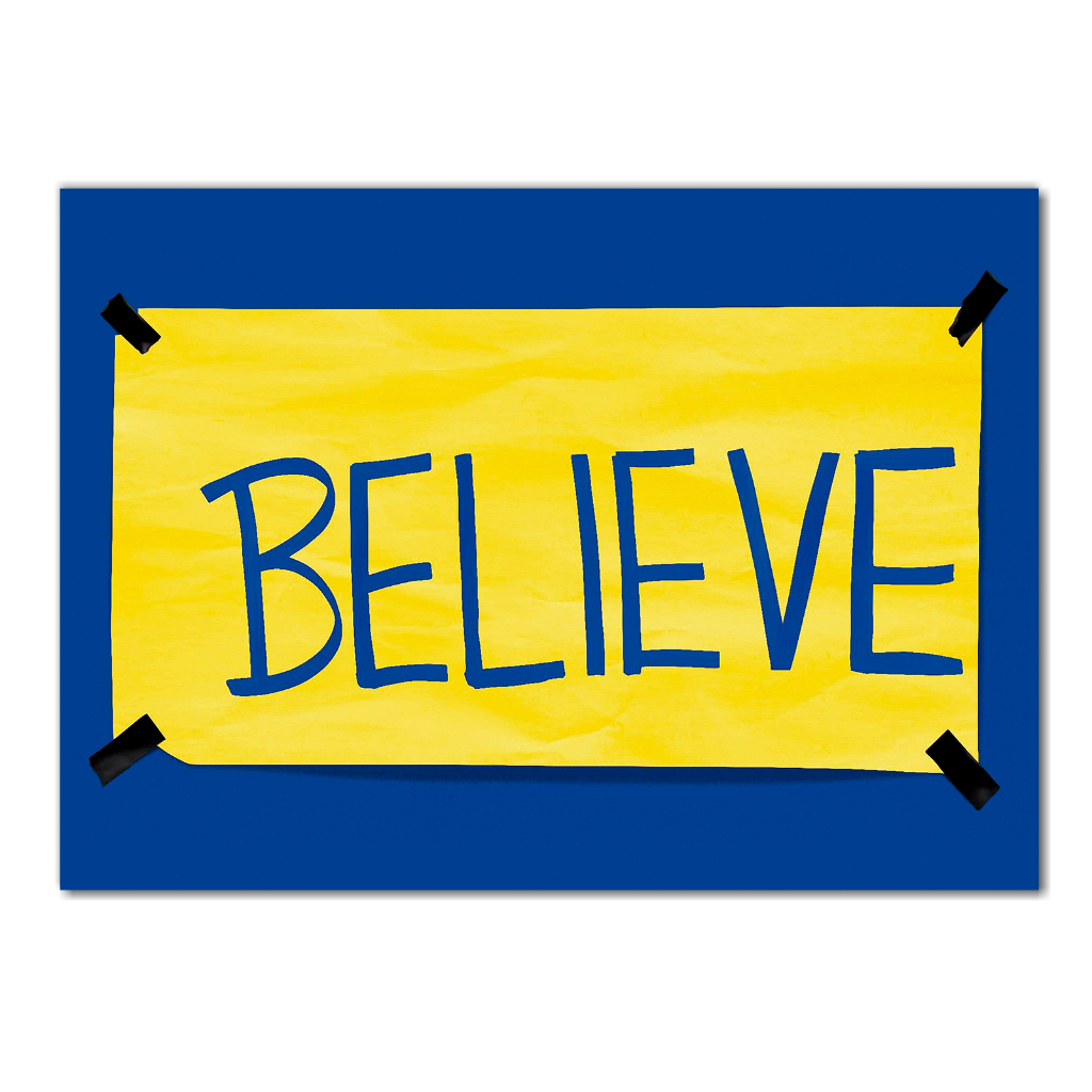 Quadro Decorativo A3/A4 Ted Lasso - Believe em Oferta na Shopee