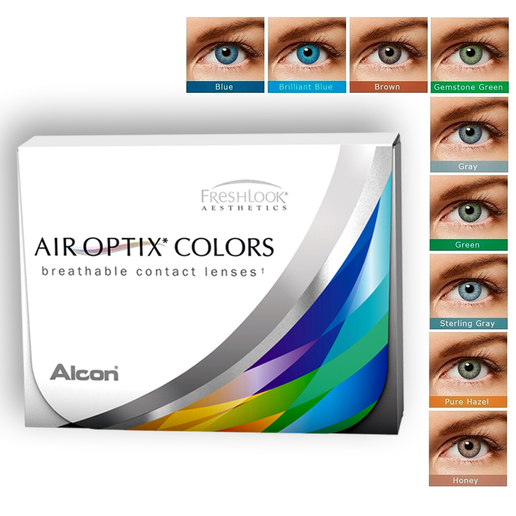 Lente De Contato Air Optix Colors Alcon Sem Grau Com Borda em Oferta na Shopee