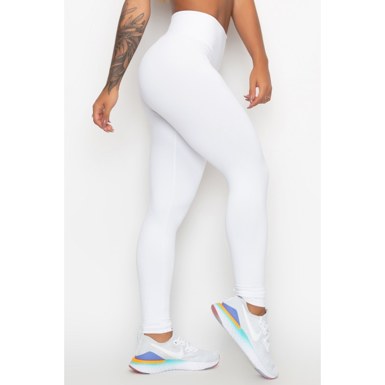 PROMOÇÃO! CALÇA LEGGING FEMININA BRANCA P AO GG ENVIO EM 24H GARANTA JÁ A SUA!!!
