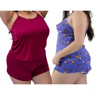 Kit 2 Baby Doll Plus Size EXGG - Short Doll Plus Size - Pijama Feminino Plus Size