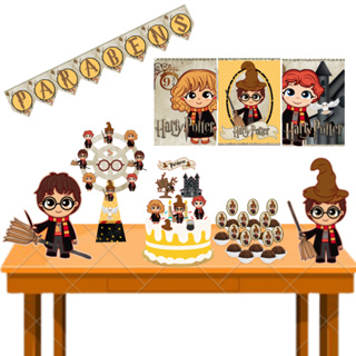 Kit festa em casa Harry Potter decoração aniversário monta facil em Oferta na Shopee