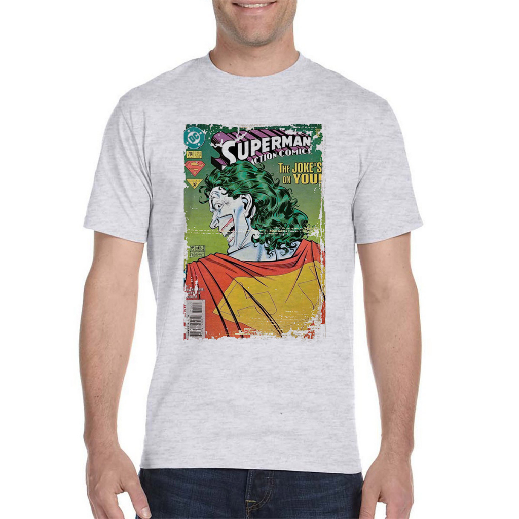 Camiseta, Camisa e Babylook Comics DC Vintage Batman Coringa Superman Capa HQ Clássico Quadrinhos Rf07