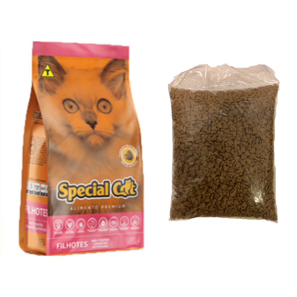 Ração para Gatos Special CAT Adultos Carne - Fracionada em 1 Kg