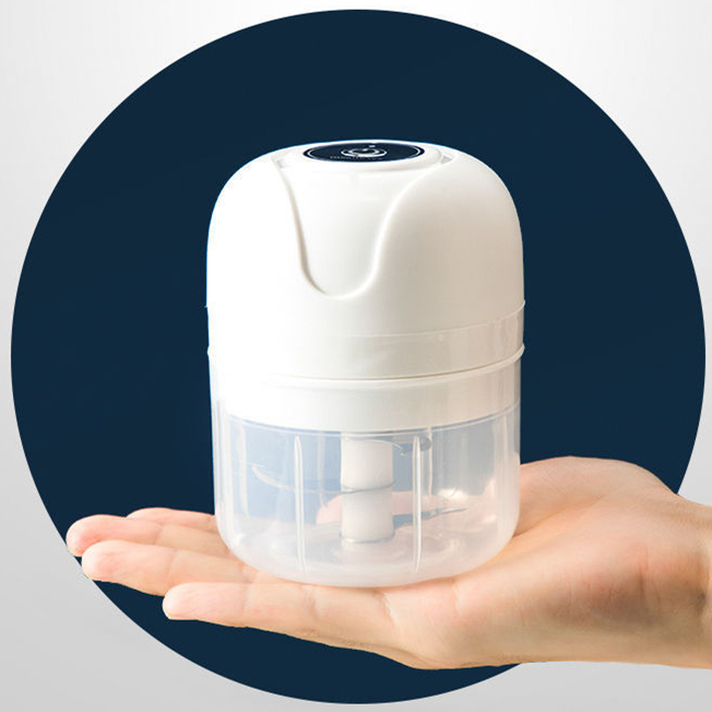 Mini Processador Triturador Sem Fio Elétrico 250ML De Alimentos Para Legumes Alho Gengibre