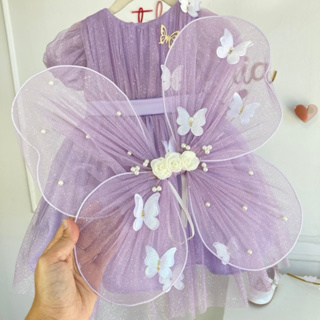 Asa jardim encantando com tule de glitter em Oferta na Shopee