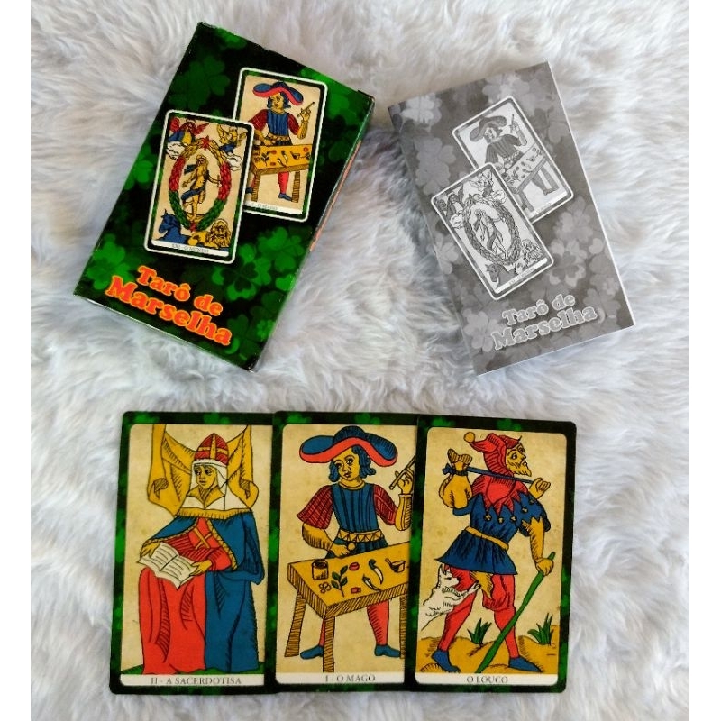 Tarô de Marselha contém 22 cartas com 1 livreto explicativo cada tarô/ 1Un ou 6Un. em Oferta na Shopee