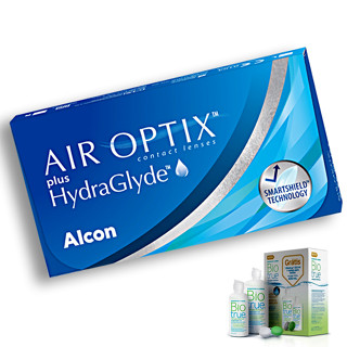 Lentes De Contato Air Optix Hydraglyde Plus + Kit Renu