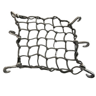 Rede Elástica Preta Moto / Bagageiro / Bau Redinha - 35 X 35