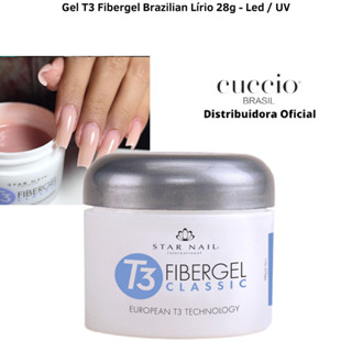 Gel T3 Fibergel Brazilian Lírio 28g Cuccio / Star Nail